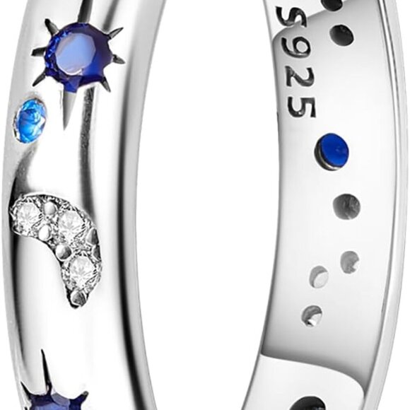 Jewelry - 925 Sterling Silver Ring for Women,Eternity Gorgeous Rings Stackable Rings for W